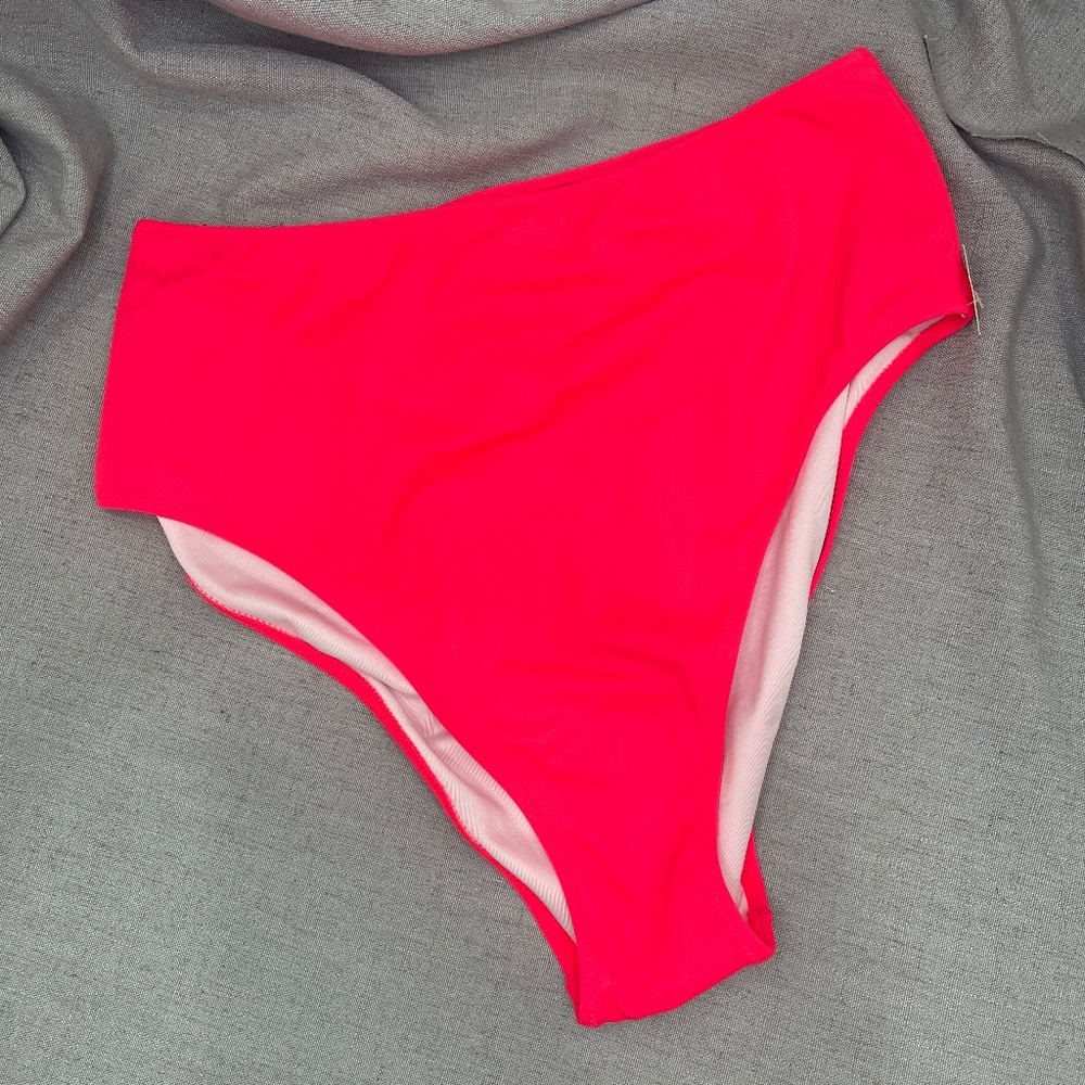 Victoria's Secret Pink Women's High Waist Swim Bottoms - Large